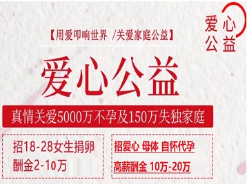 崇川捐卵助孕生子 爱心志愿者招募
